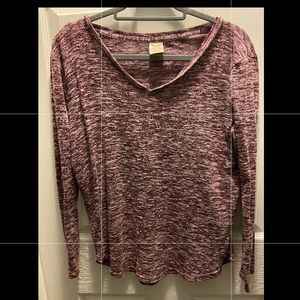 Faded Glory Red And White Kids Size Medium Long Sleeve Shirt